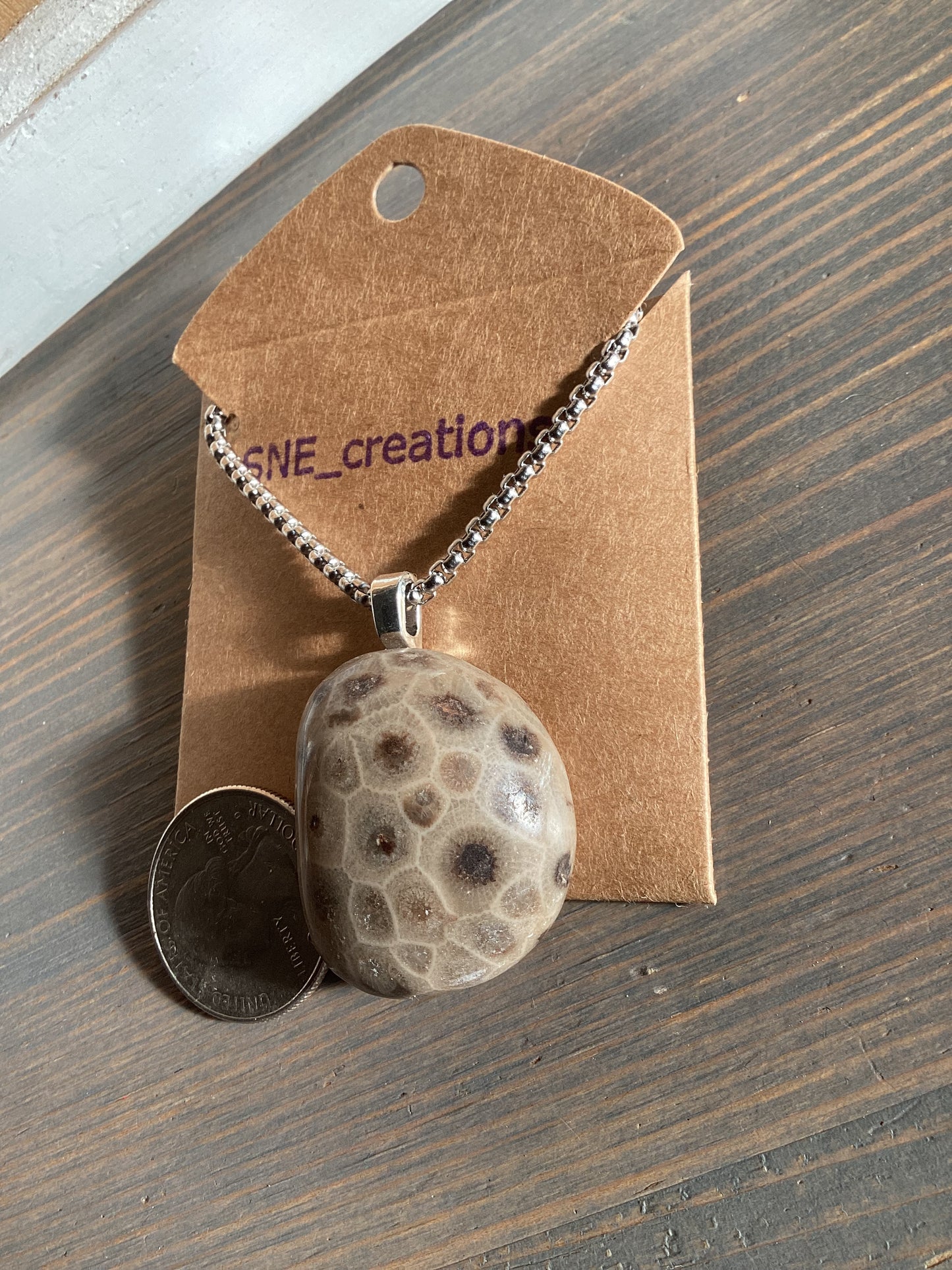 Petoskey Stone Necklace #111