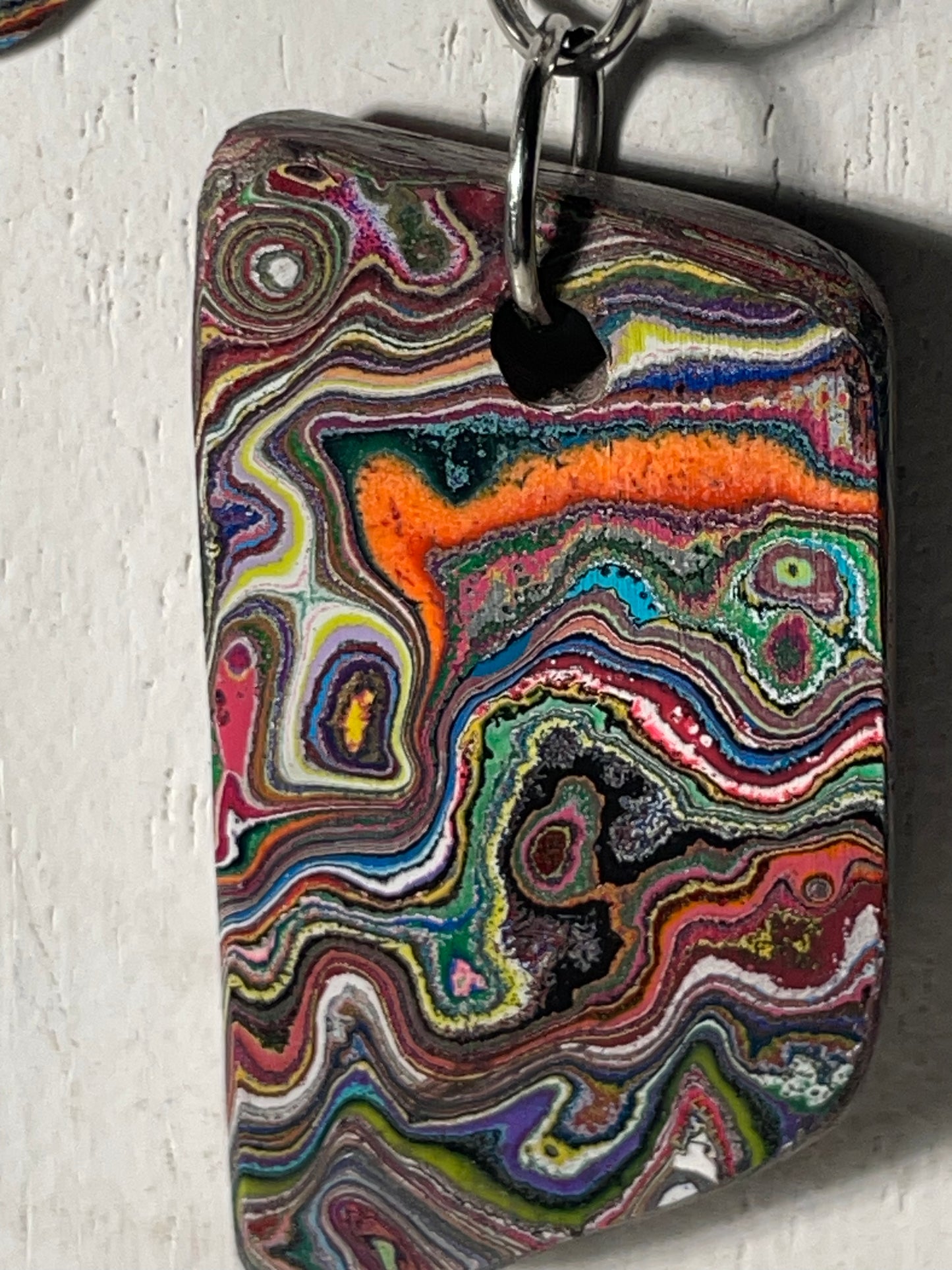 Cadillac Ranch Fordite Necklace