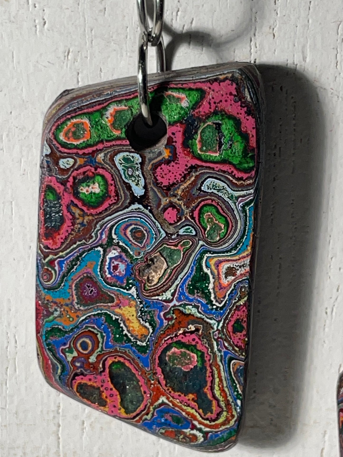 Cadillac Ranch Fordite Necklace