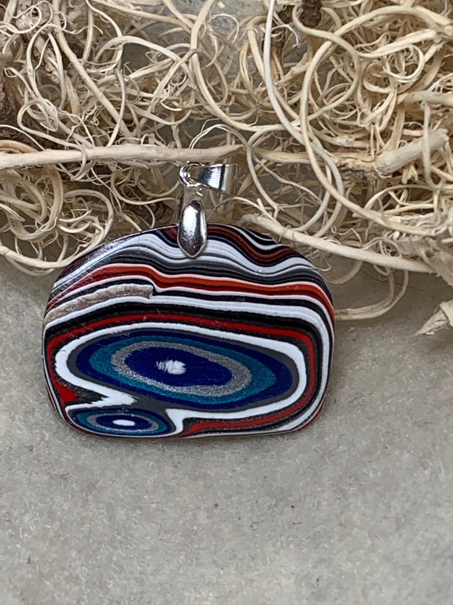 Toledo Jeep Wrangler Fordite reversible pendant