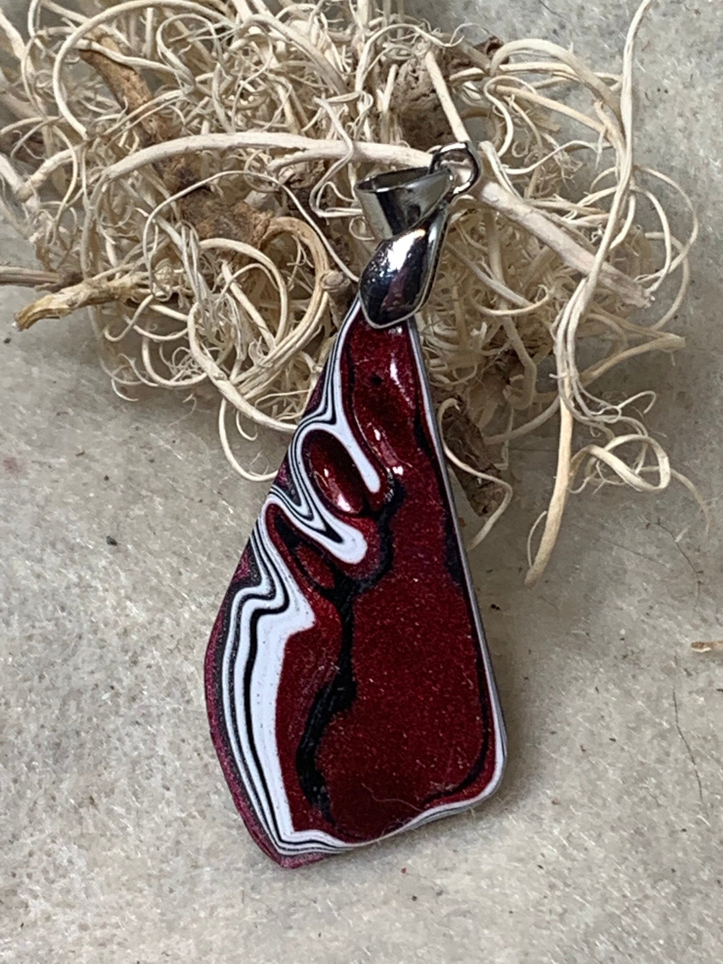 Toledo Jeep Wrangler Fordite Tuscadero reversible pendant