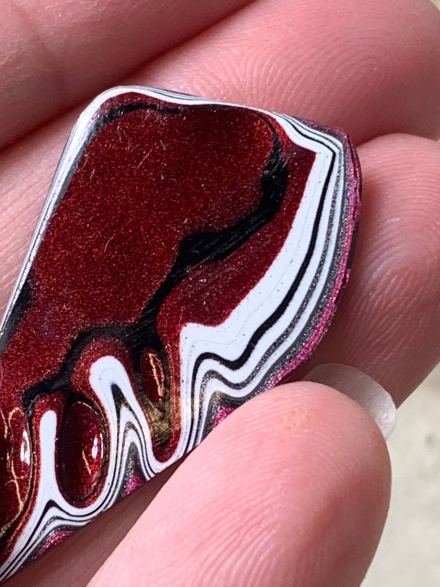 Toledo Jeep Wrangler Fordite Tuscadero reversible pendant