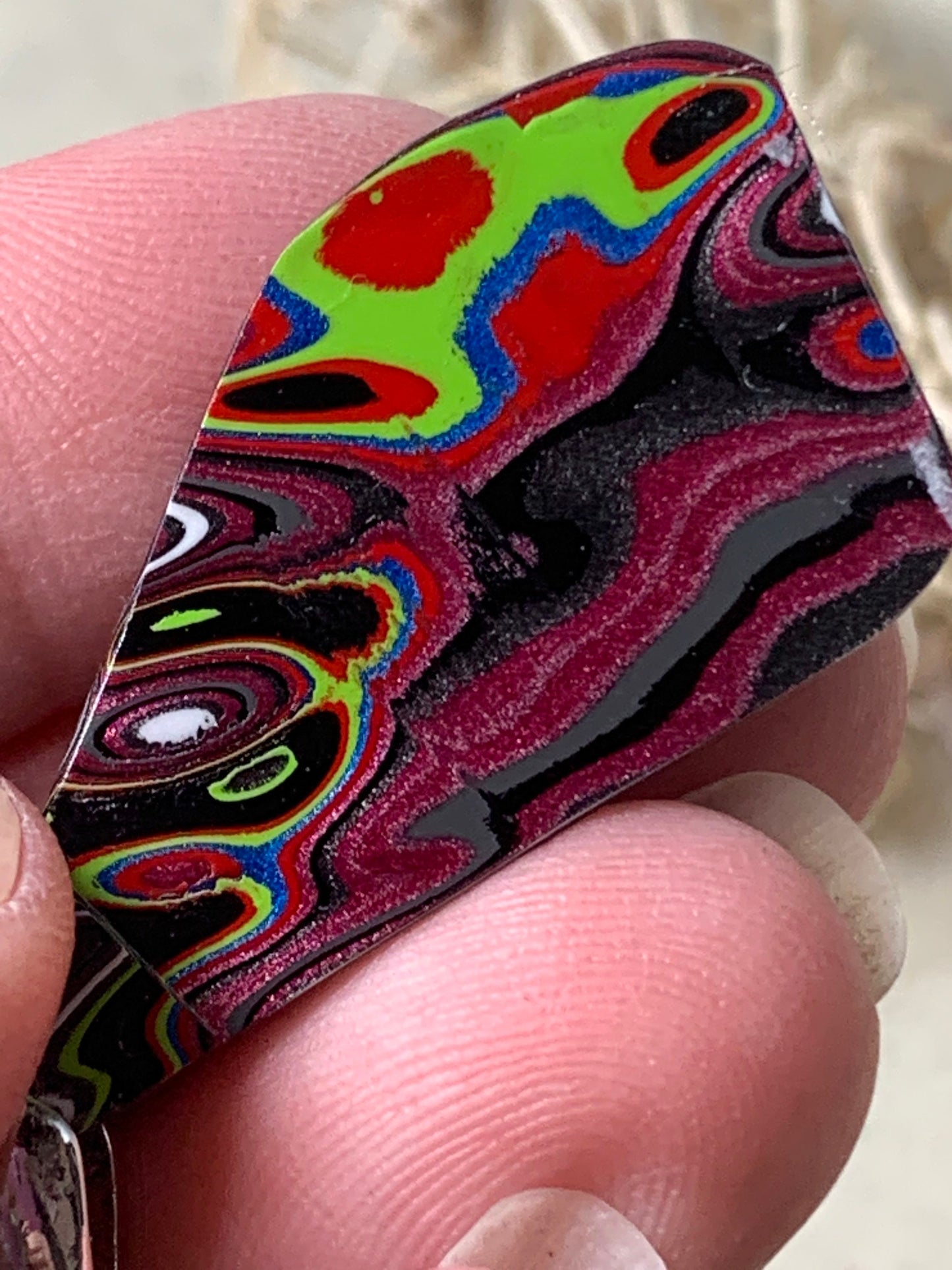 Toledo Jeep Wrangler Fordite Tuscadero reversible pendant