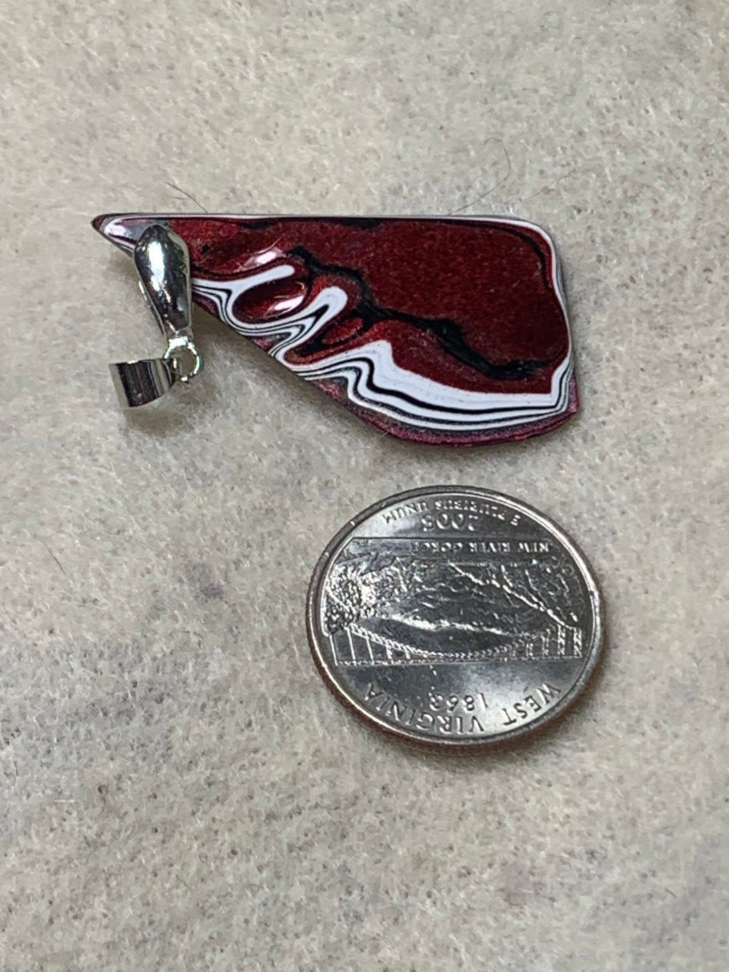 Toledo Jeep Wrangler Fordite Tuscadero reversible pendant