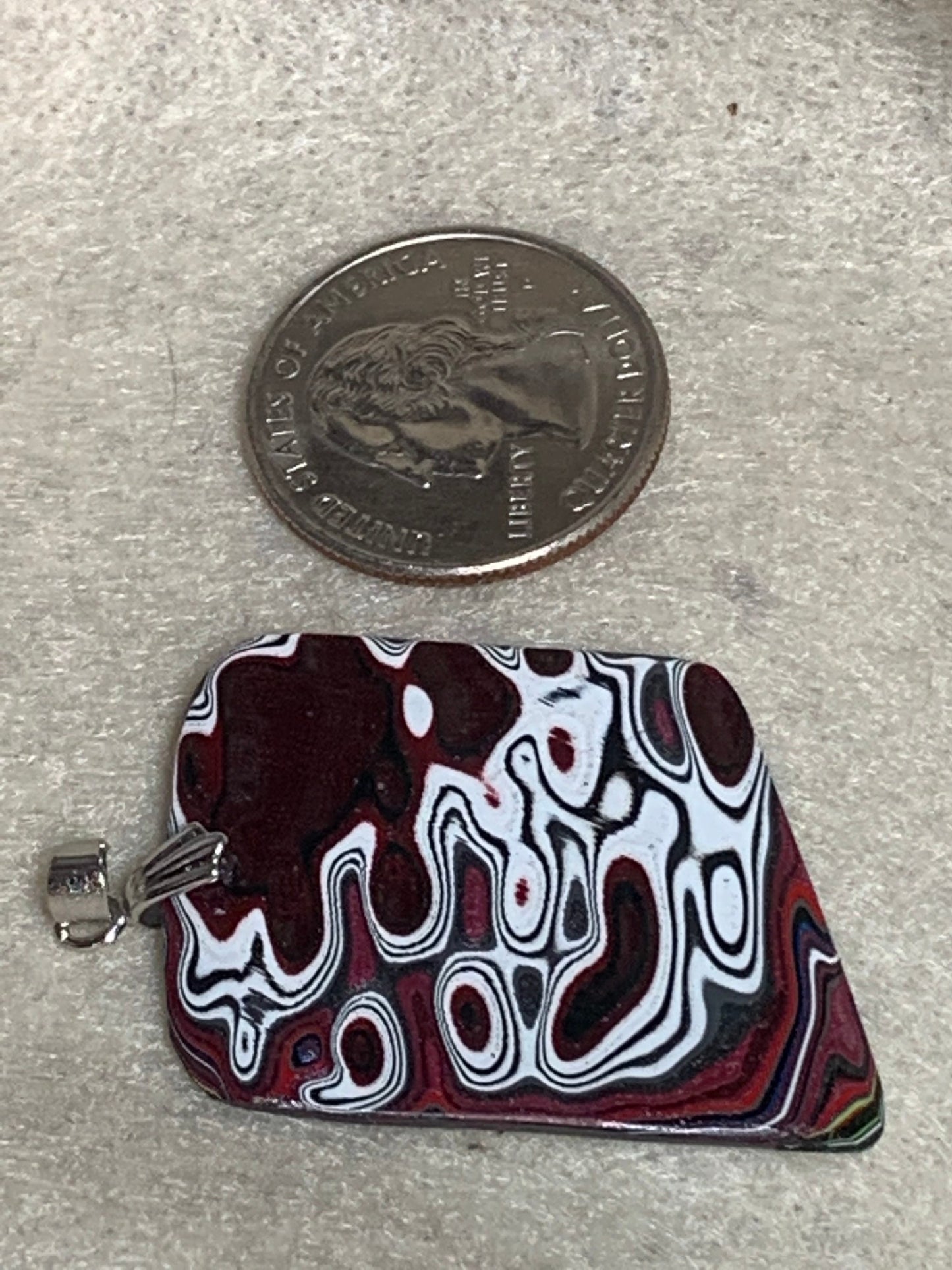 Toledo Jeep Wrangler Fordite Tuscadero reversible pendant