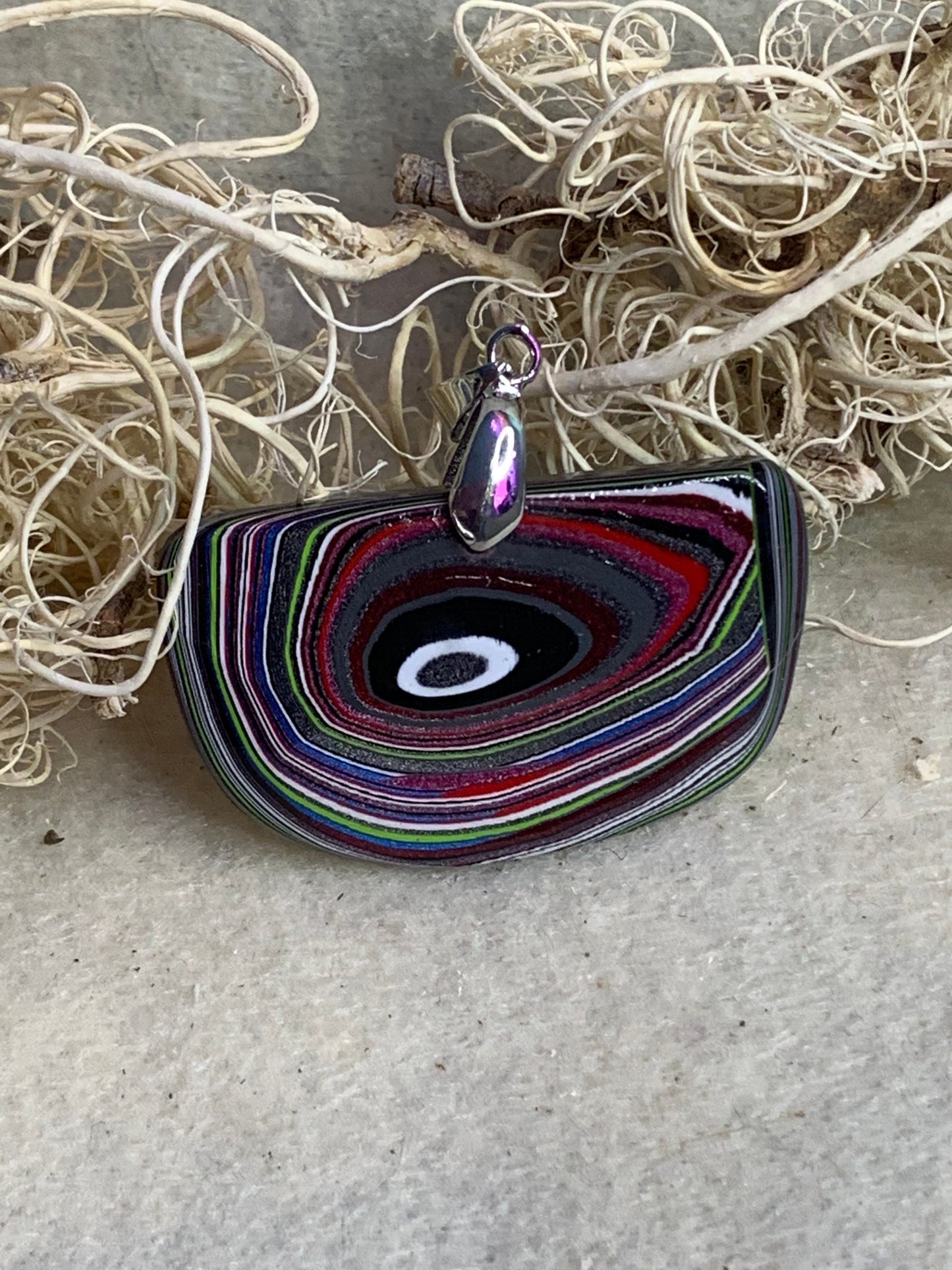 Toledo Jeep Wrangler Fordite reversible pendant