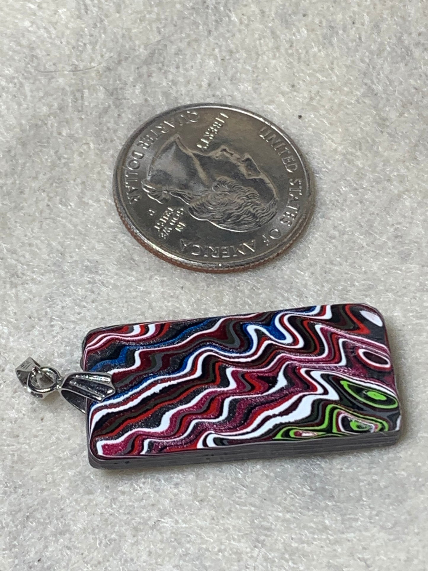 Toledo Jeep Wrangler Fordite Tuscadero reversible pendant