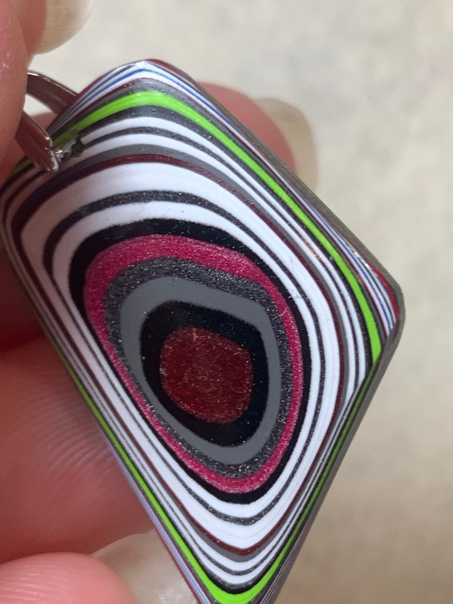 Toledo Jeep Wrangler Fordite Tuscadero pendant