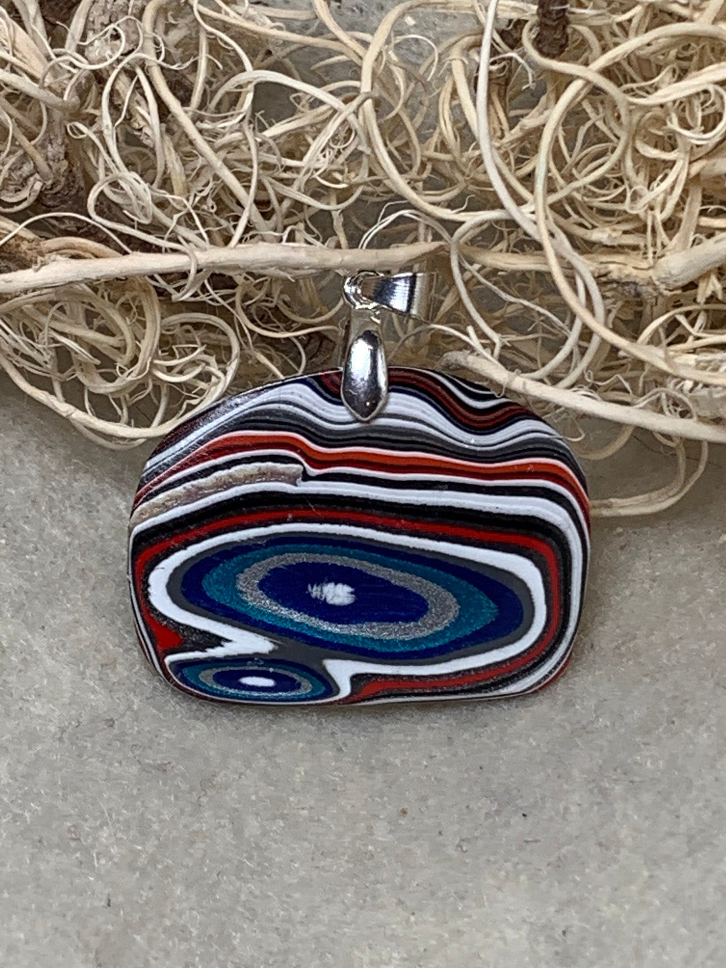 Toledo Jeep Wrangler Fordite reversible pendant