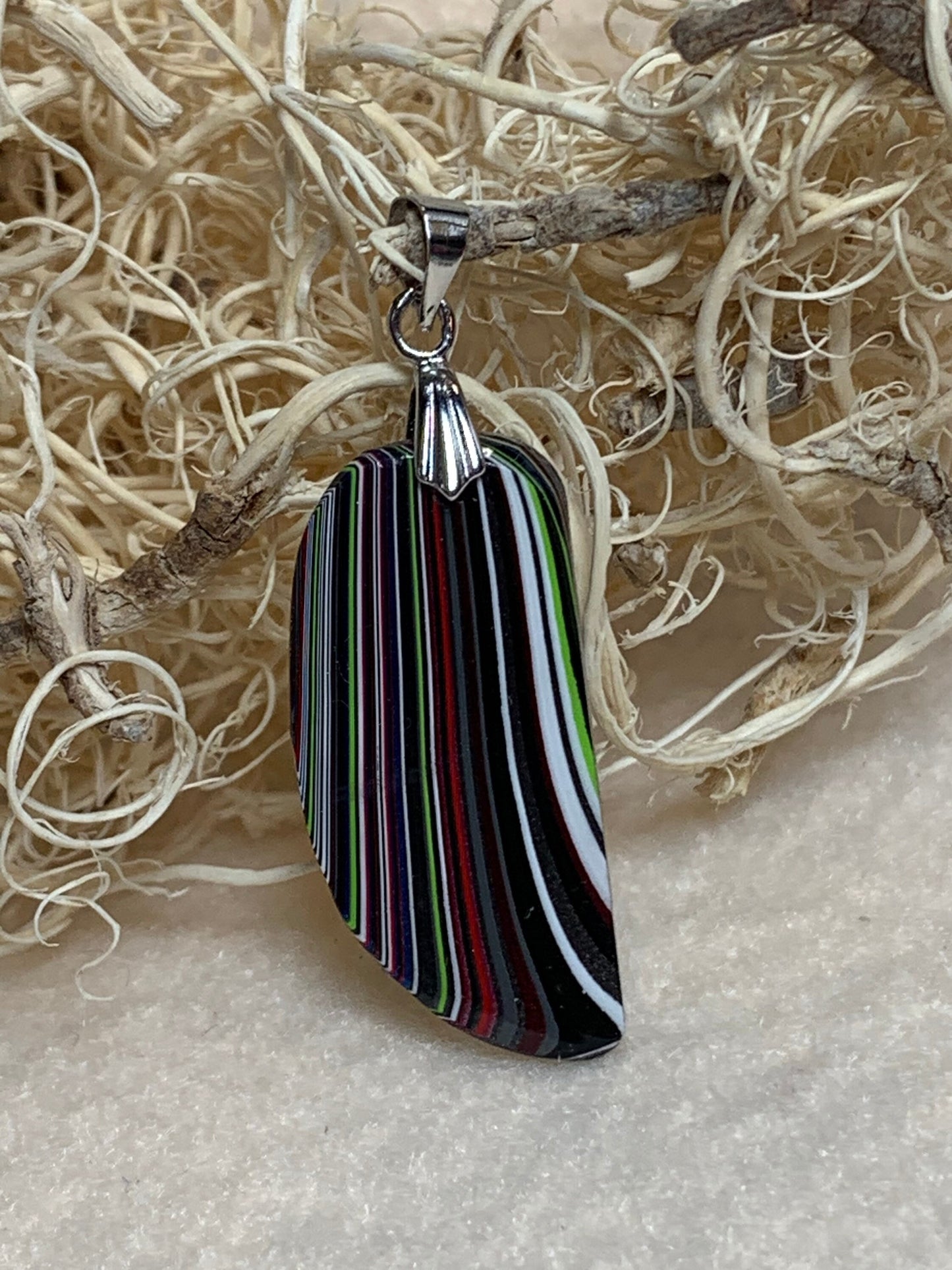 Toledo Jeep Wrangler Fordite Tuscadero reversible pendant