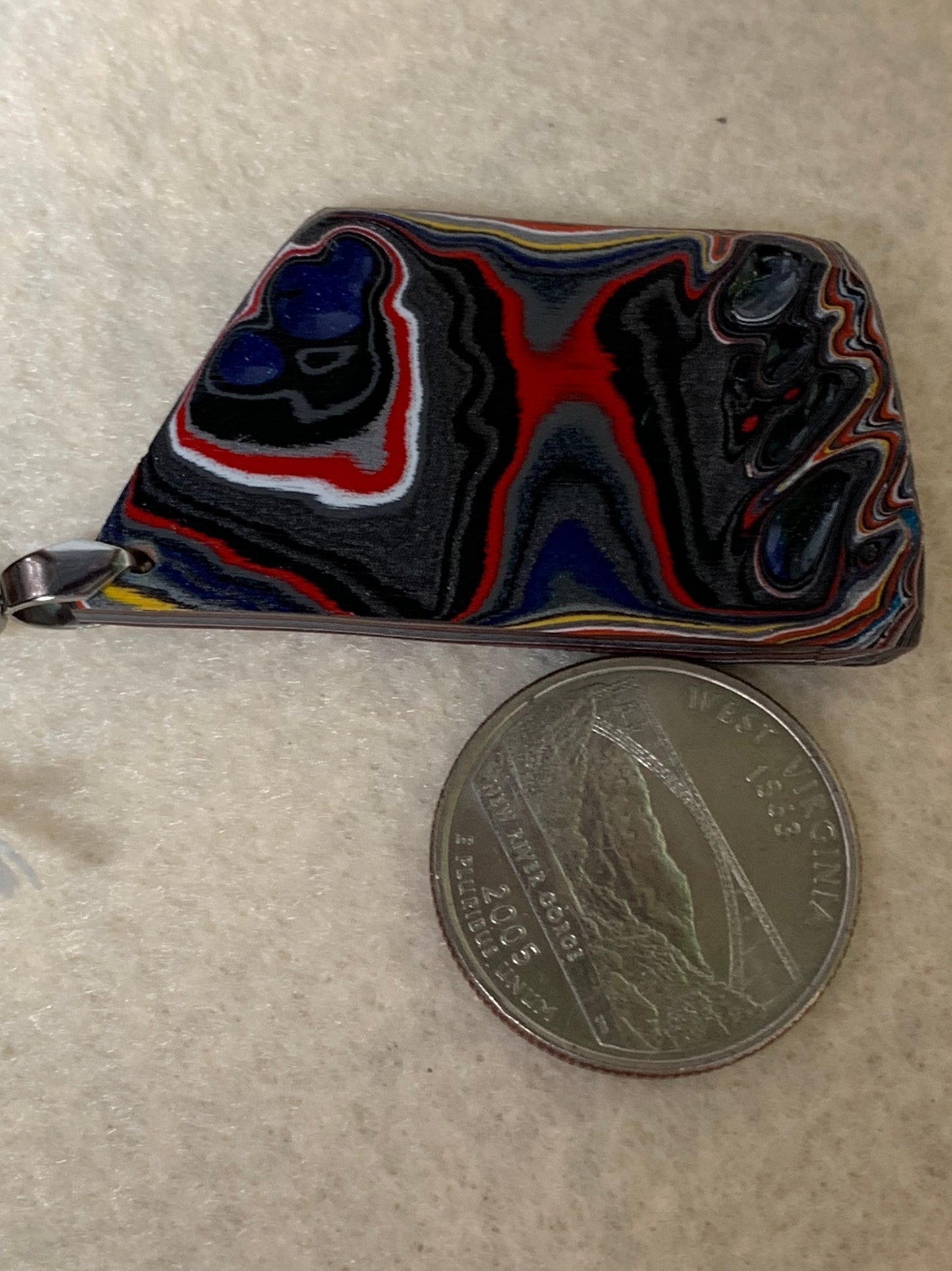 Toledo Jeep Wrangler Fordite pendant