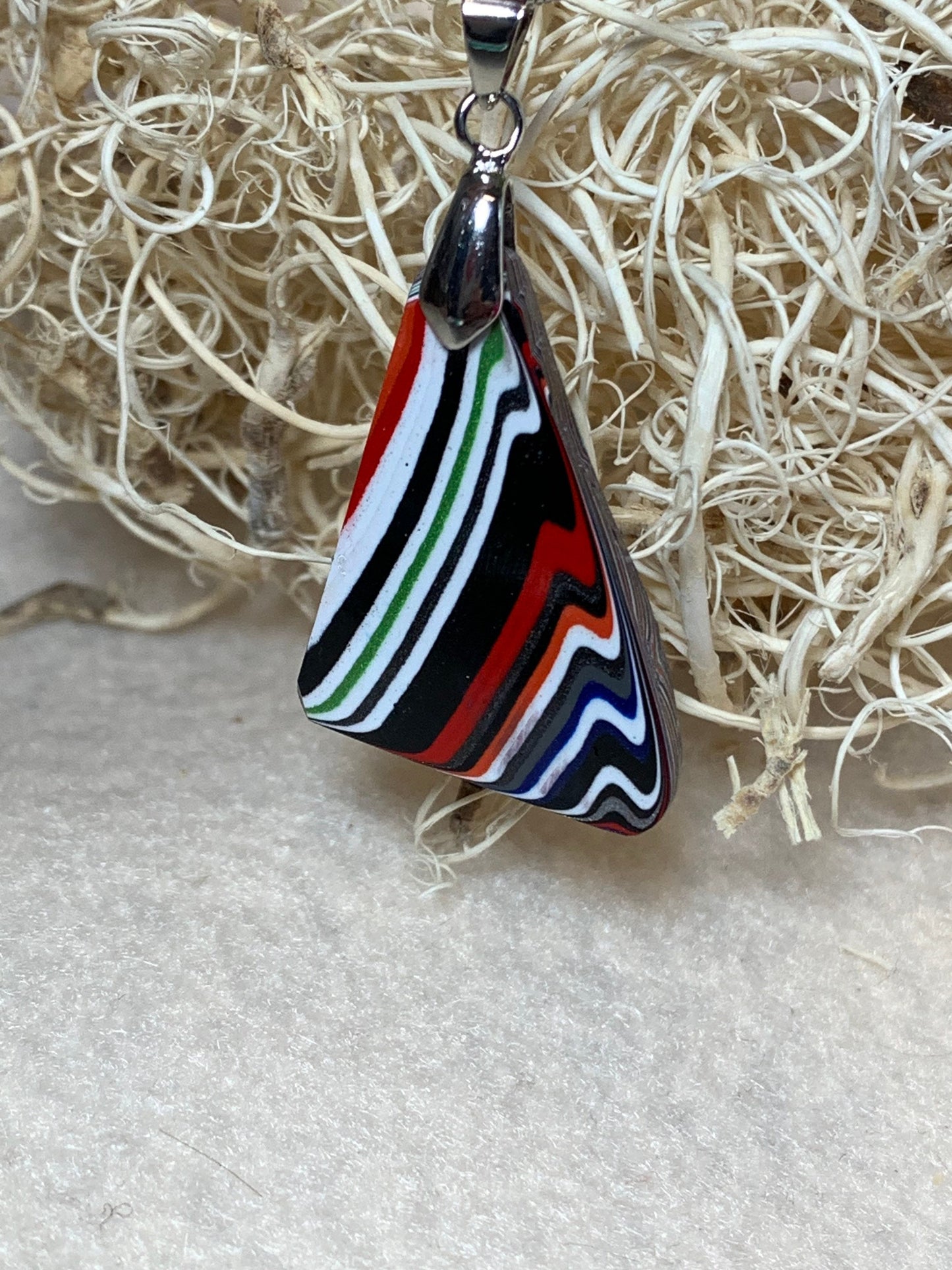 Toledo Jeep Wrangler Fordite reversible pendant