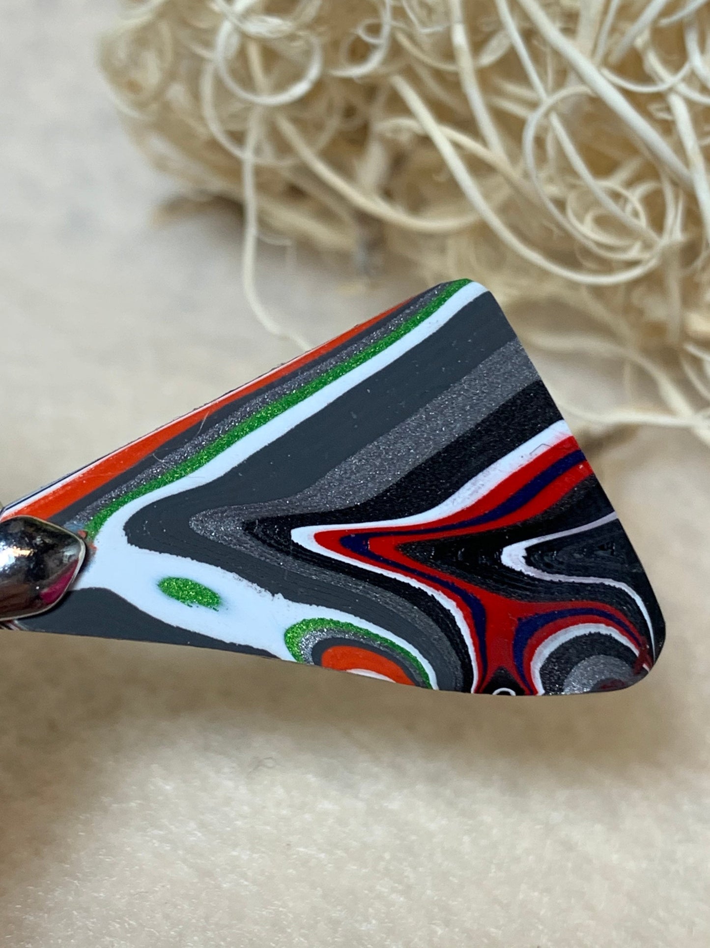 Toledo Jeep Wrangler Fordite reversible pendant