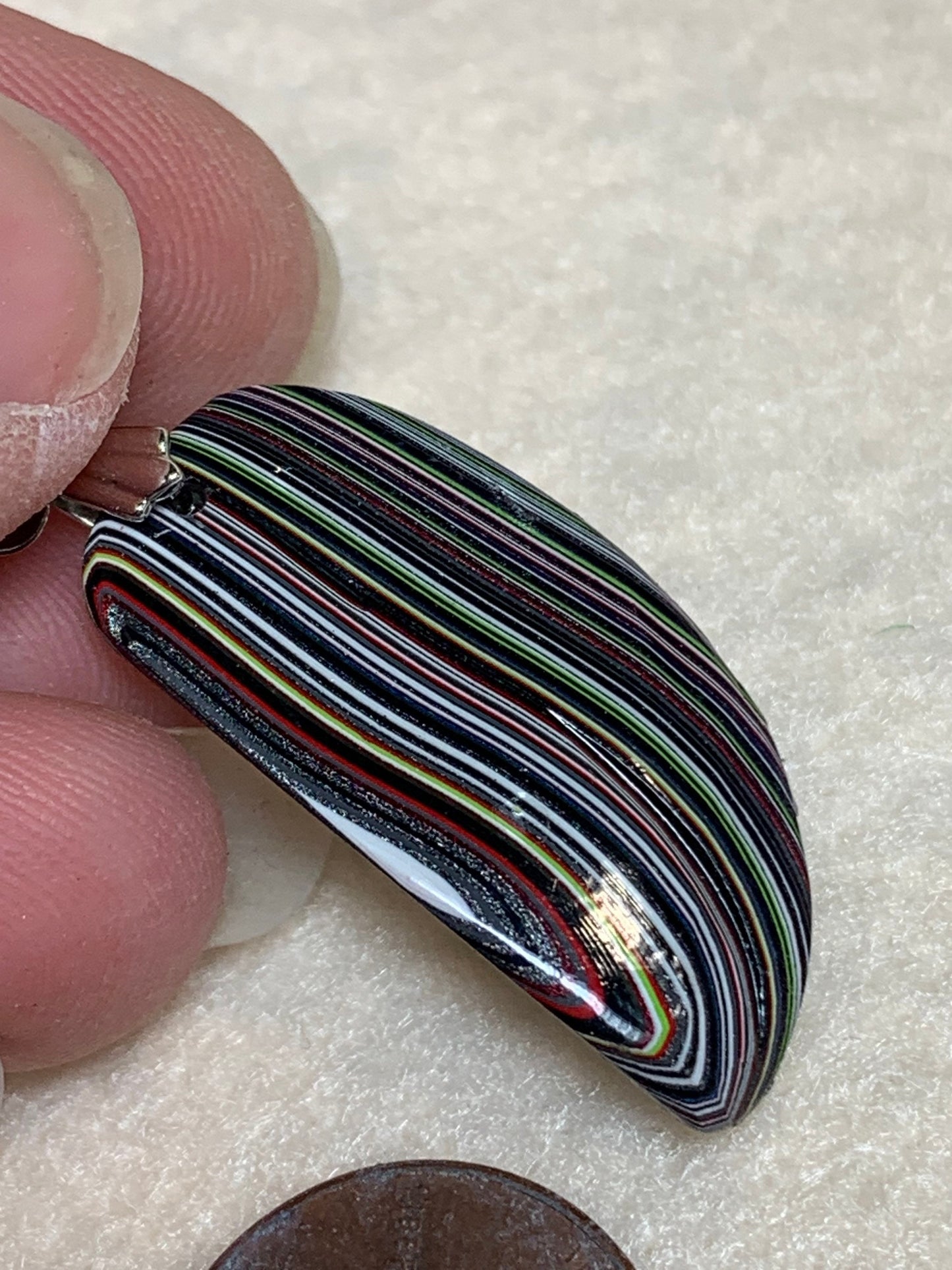 Toledo Jeep Wrangler Fordite Tuscadero reversible pendant