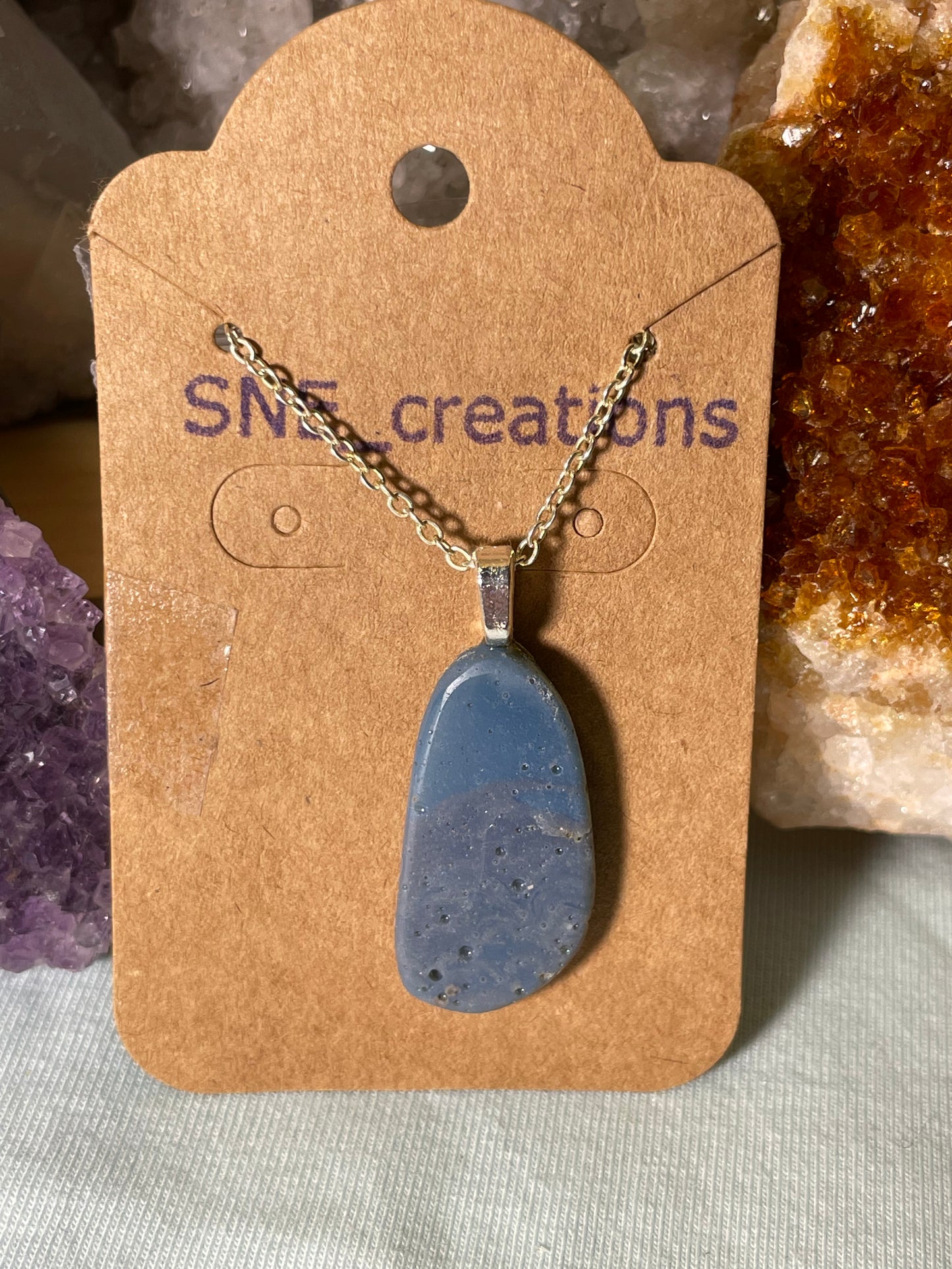 Leland Blue Stone necklace #105